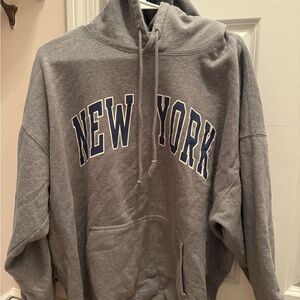 Gray New York Hoodie